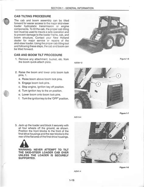 how to take cab off new holland skid steer|new holland skid steer cab tilting.